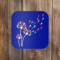 Cats Flower Fly Dandelion Gift Coaster thumb 0