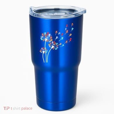 Cats Flower Fly Dandelion Gift Tumbler