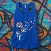 Cats Flower Fly Dandelion Gift Women's Tank Top thumb 3