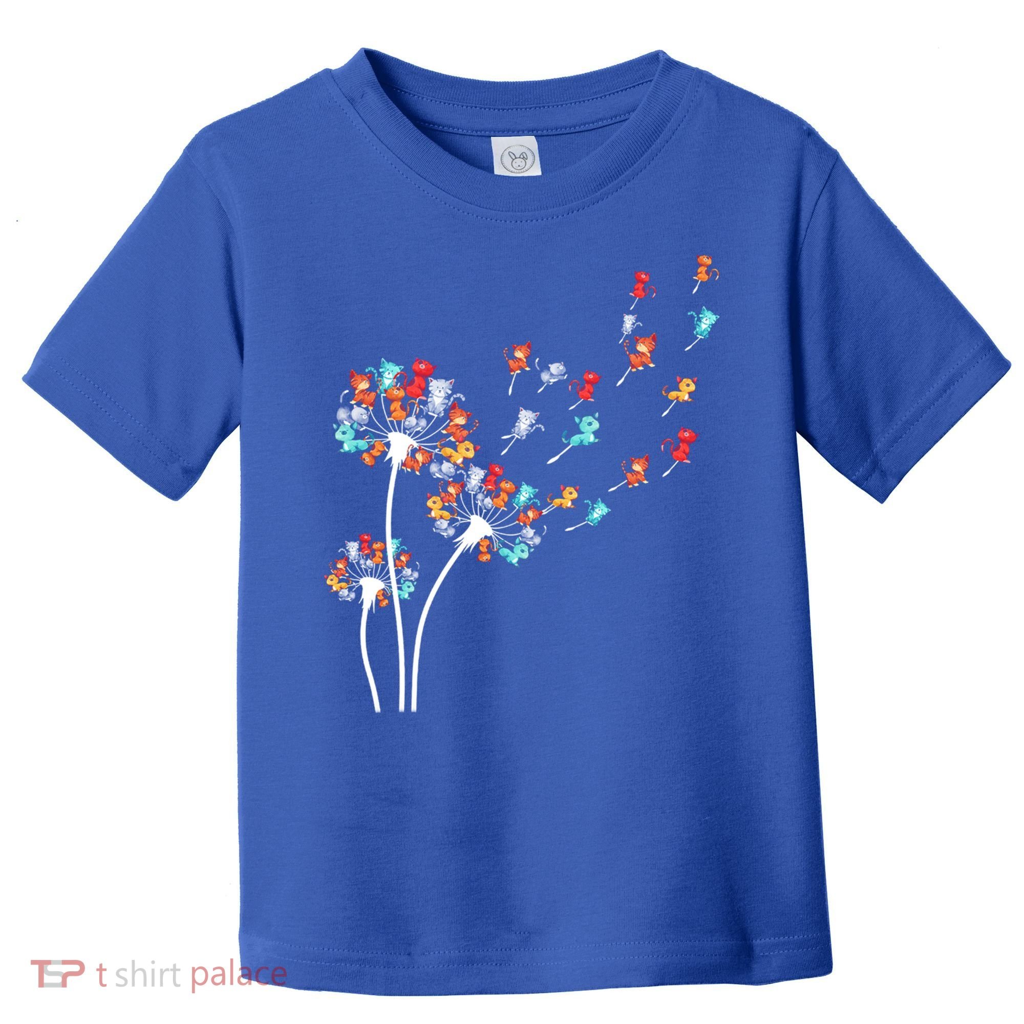 Cats Flower Fly Dandelion Gift Toddler T-Shirt
