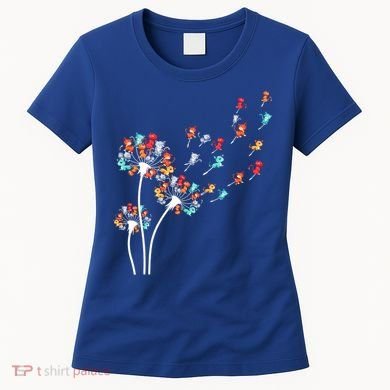 Cats Flower Fly Dandelion Gift Women's T-Shirt