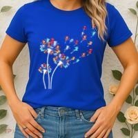 Cats Flower Fly Dandelion Gift Women's T-Shirt thumb 2