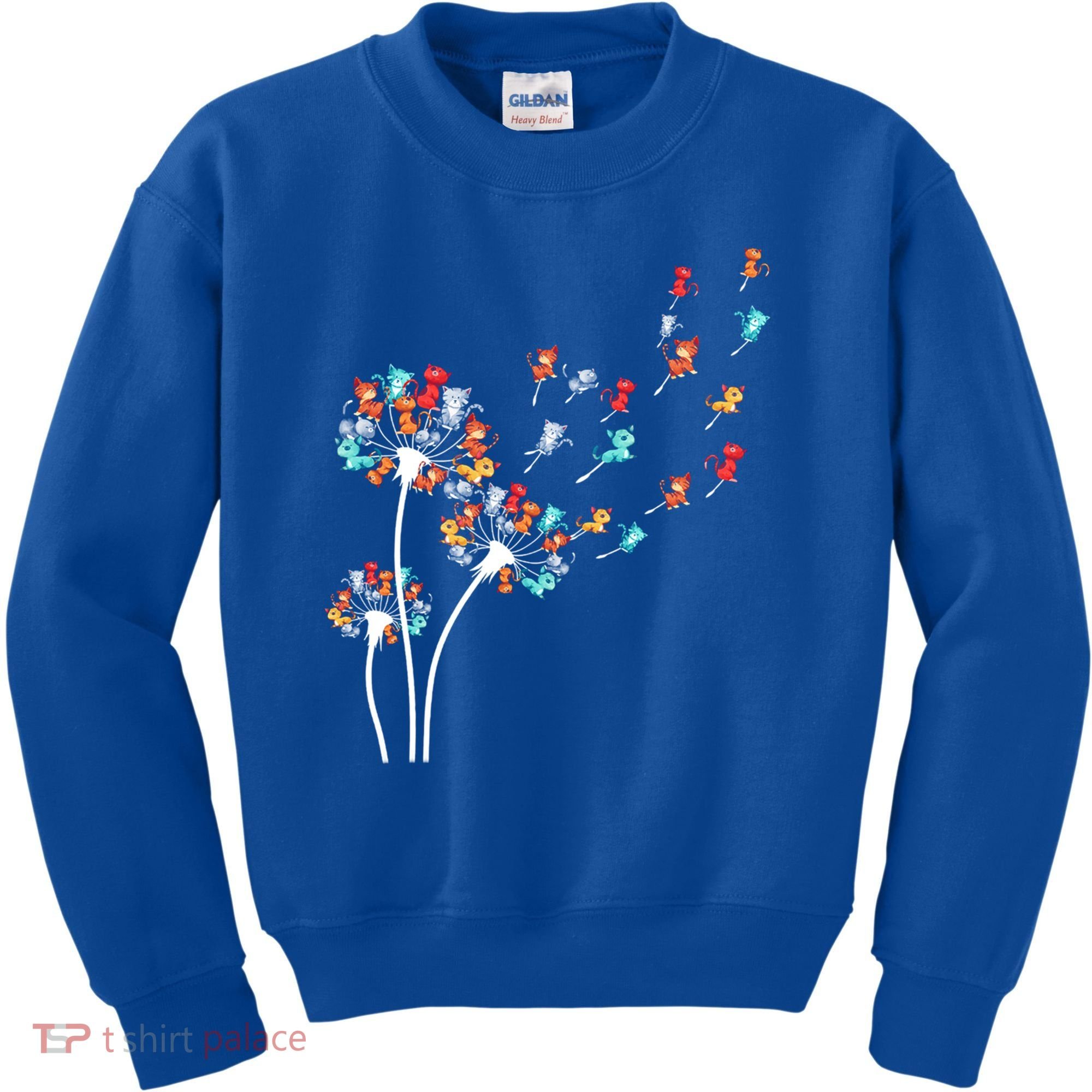 Cats Flower Fly Dandelion Gift Kids Sweatshirt