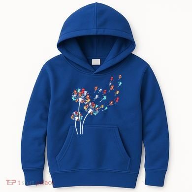 Cats Flower Fly Dandelion Gift Kids Hoodie