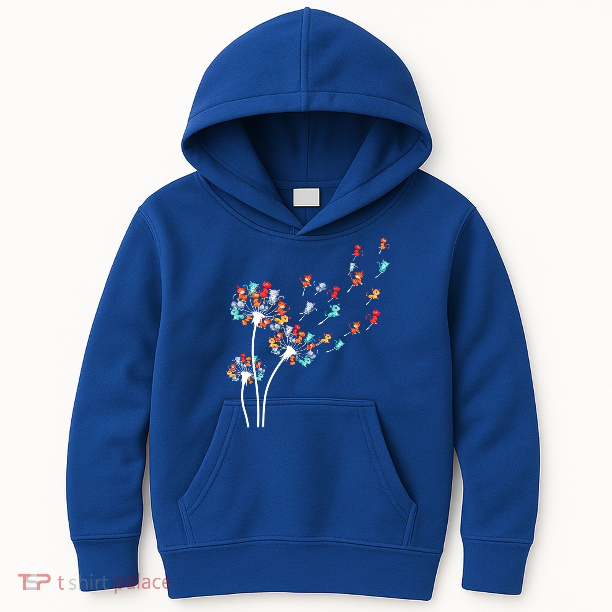 Cats Flower Fly Dandelion Gift Kids Hoodie