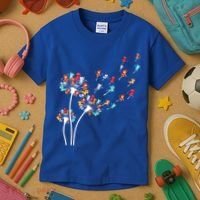 Cats Flower Fly Dandelion Gift Kids T-Shirt thumb 3