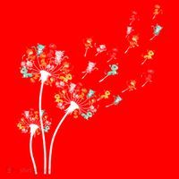 Cats Flower Fly Dandelion Gift Santa Hat thumb 1