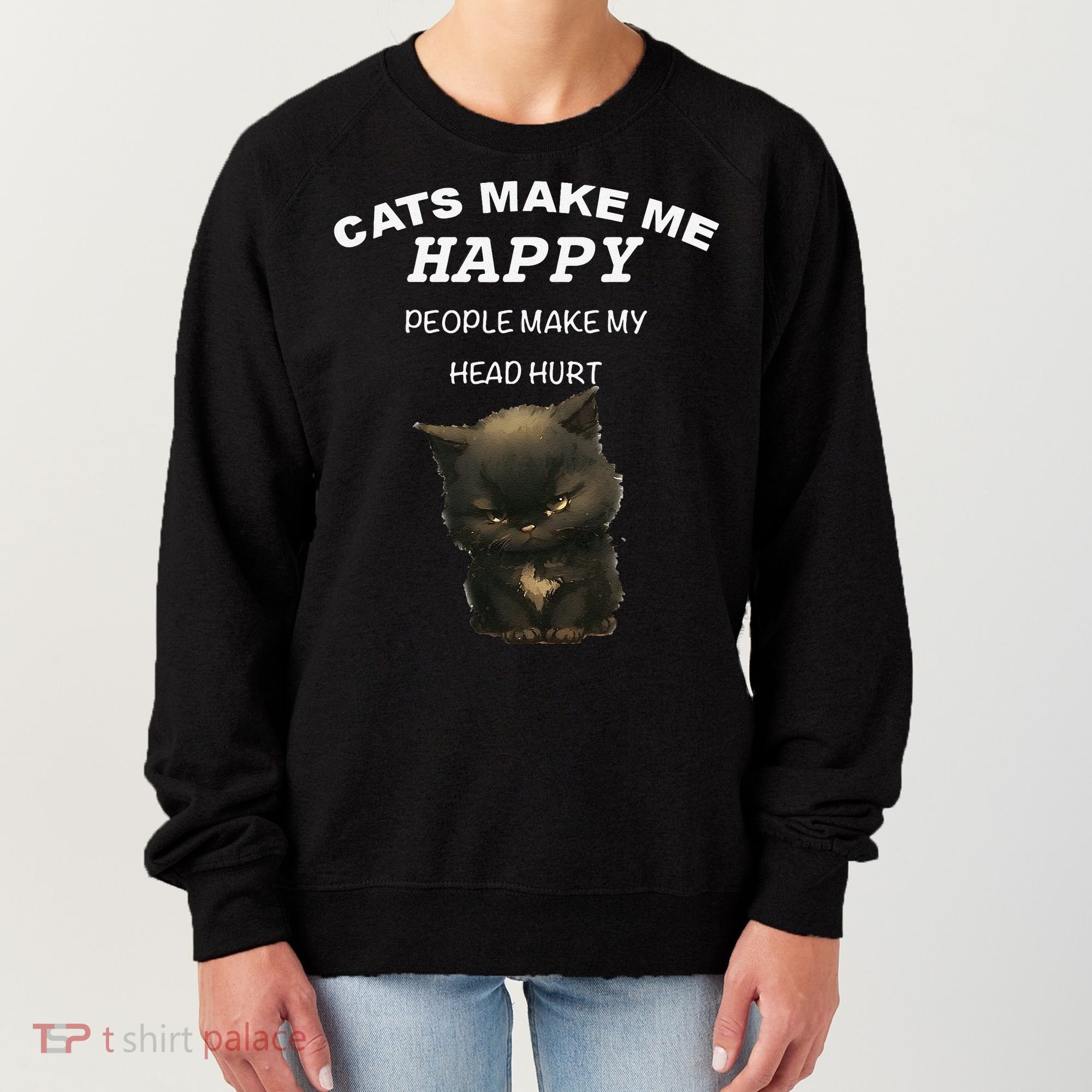 Cat ForWomen Funny Cat For Cat DadMom Love Women's Sweatshirt