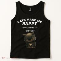 Cat ForWomen Funny Cat For Cat DadMom Love Tank Top thumb 2