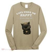 Cat ForWomen Funny Cat For Cat DadMom Love Long Sleeve Shirt thumb 0