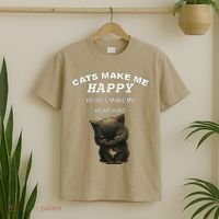 Cat ForWomen Funny Cat For Cat DadMom Love T-Shirt thumb 2