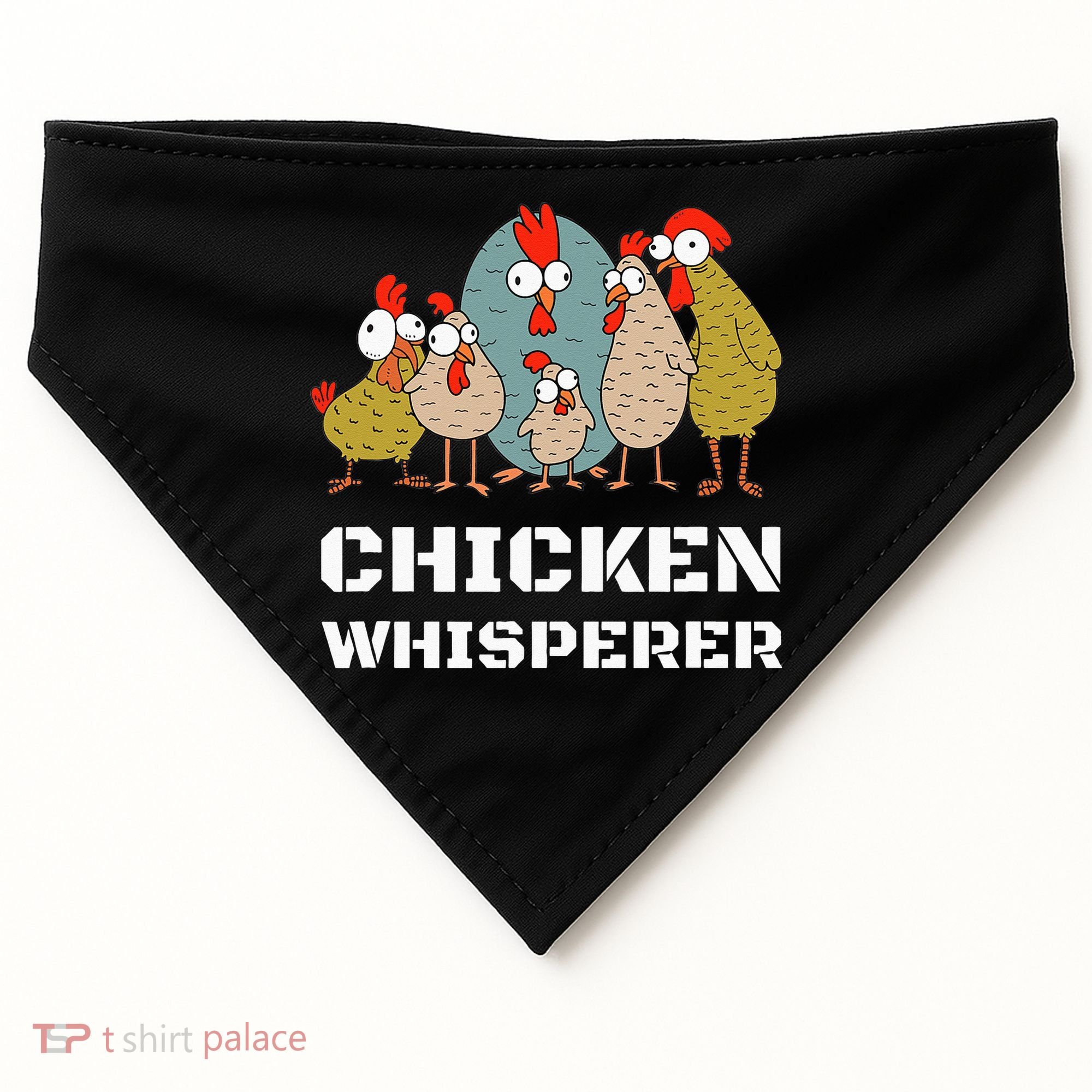 Chickens For Farmers Chicken Keepers & Chicken Whisperer USA-Made Doggie Bandana
