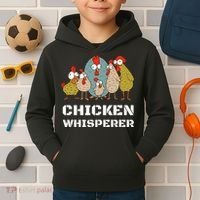 Chickens For Farmers Chicken Keepers & Chicken Whisperer Kids Hoodie thumb 2