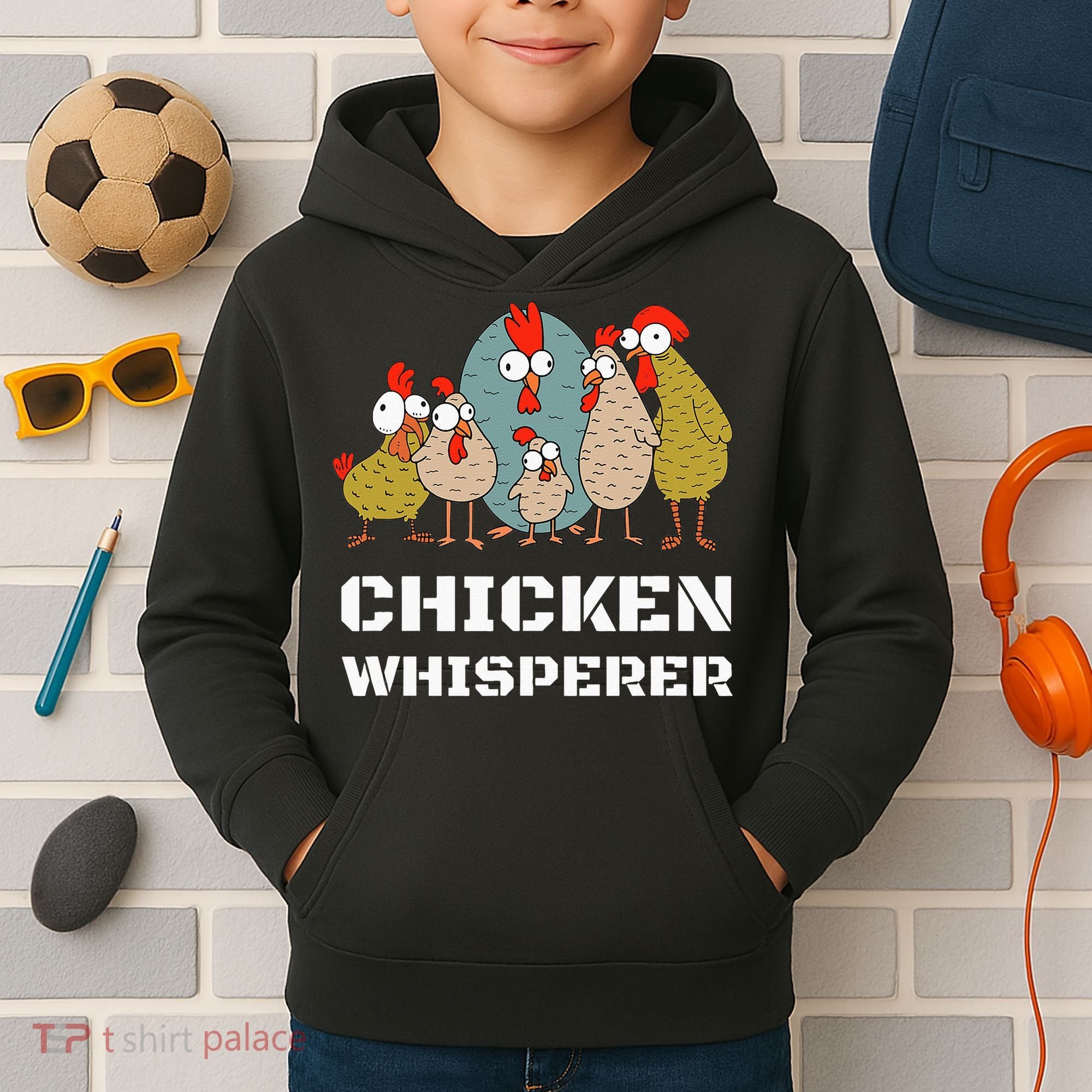Chickens For Farmers Chicken Keepers & Chicken Whisperer Kids Hoodie