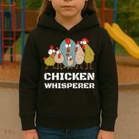 Chickens For Farmers Chicken Keepers & Chicken Whisperer Kids Hoodie thumb 3
