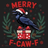 Christmas F-Caw-F Funny Raven XMas Women's Sweatshirt thumb 2
