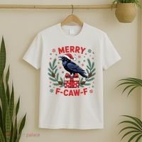 Christmas F-Caw-F Funny Raven XMas T-Shirt thumb 2