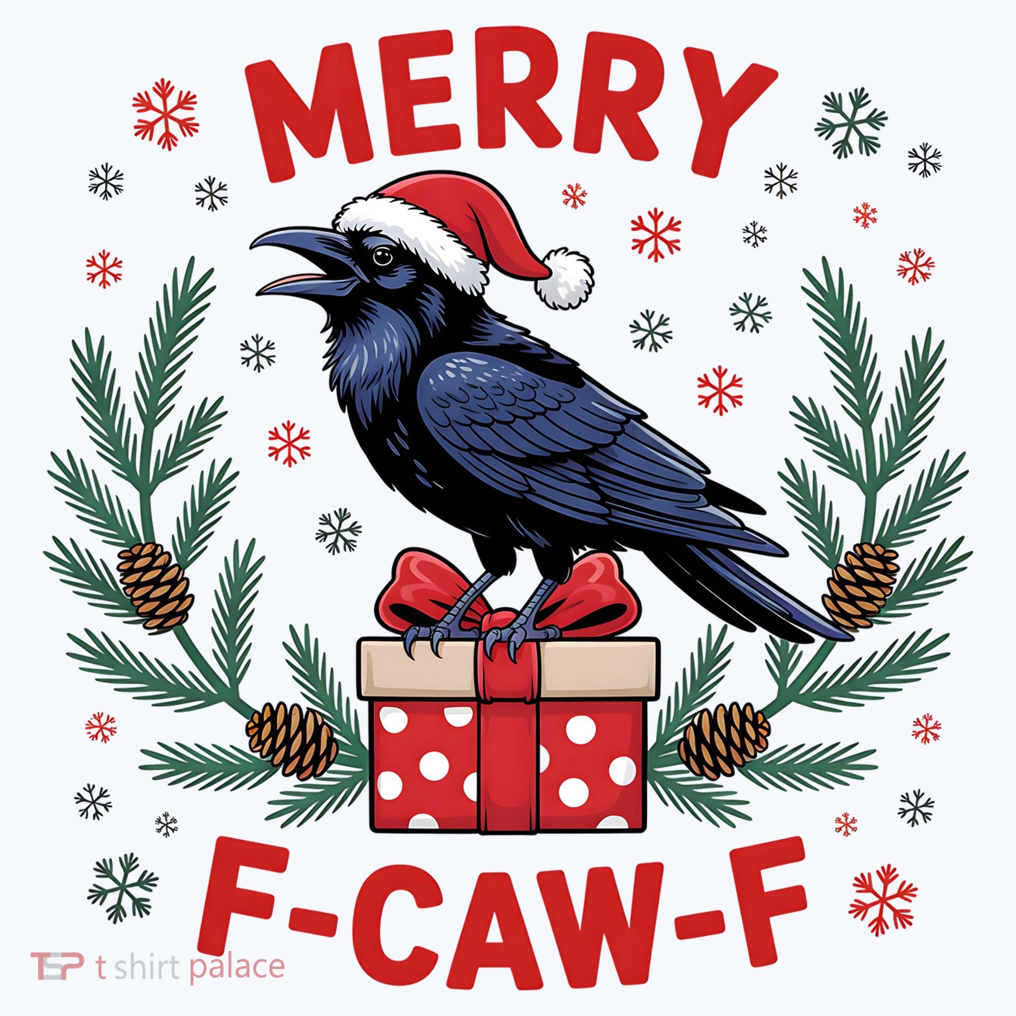 Christmas F-Caw-F Funny Raven XMas Pajama Set