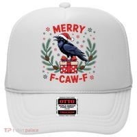 Christmas F-Caw-F Funny Raven XMas Hat thumb 0