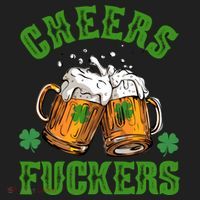 Cheers Fuckers Funny St Patrick's Day Beer Women's Sweatshirt thumb 2