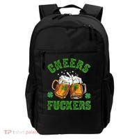 Cheers Fuckers Funny St Patrick's Day Beer Backpack thumb 0