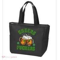 Cheers Fuckers Funny St Patrick's Day Beer Tote Bag thumb 3