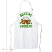 Cheers Fuckers Funny St Patrick's Day Beer Apron thumb 0