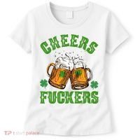 Cheers Fuckers Funny St Patrick's Day Beer Women's T-Shirt thumb 0