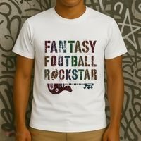 Cute Fantasy Football Rockstar King Rockstar Newbie King T-Shirt thumb 3