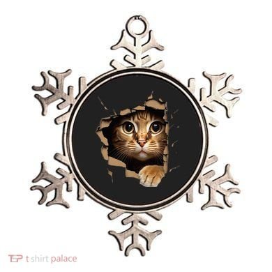 Cute kitten looks from torn fabric - Cats  Ornament