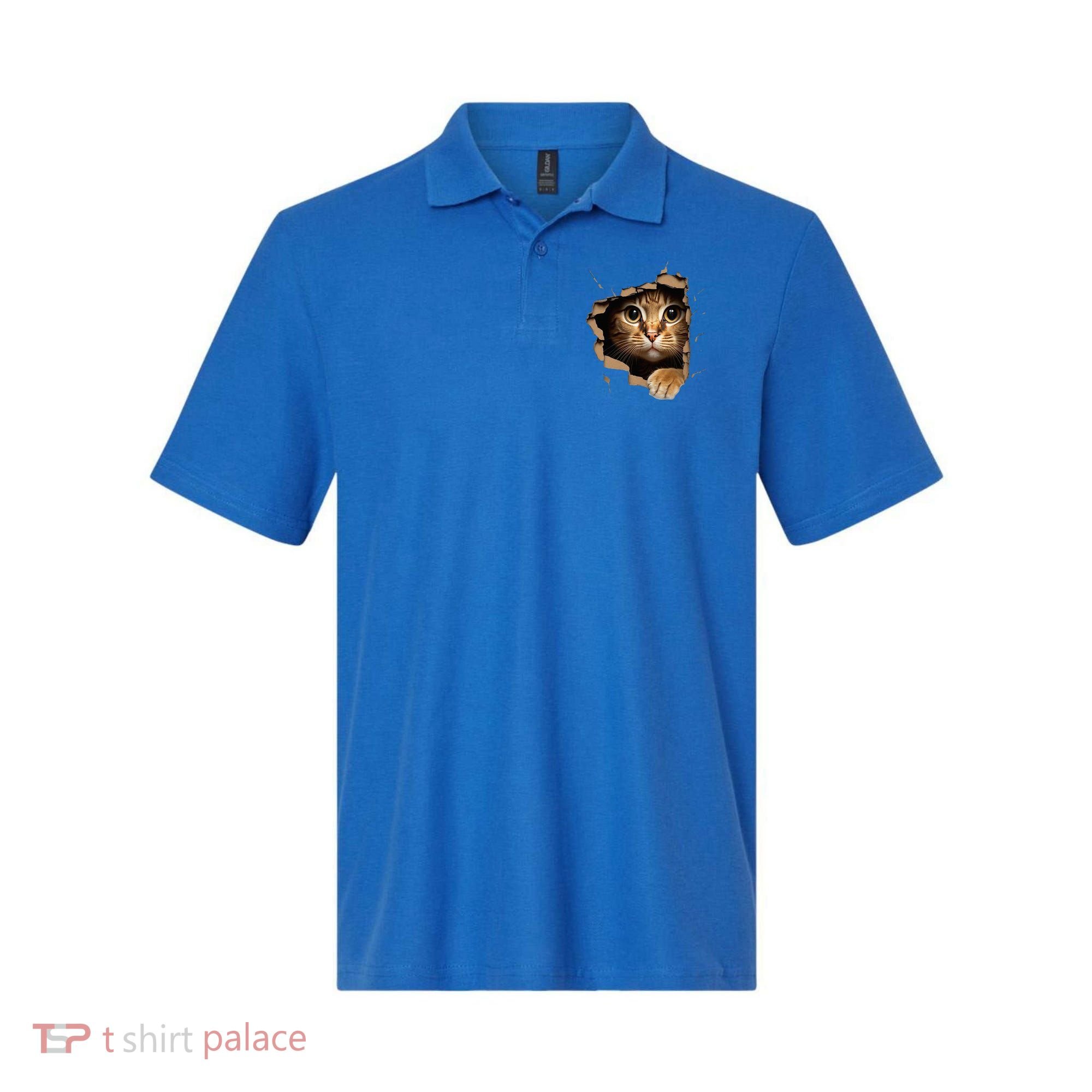 Cute kitten looks from torn fabric - Cats  Polo