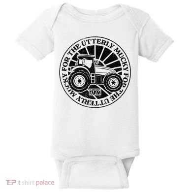 ClarksonS Farm For The Utterly Mucky Baby Bodysuit