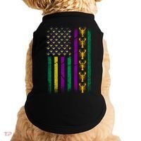Crawfish Fleur-De-Lis Flag Mardi Gras  Doggie Tank thumb 0