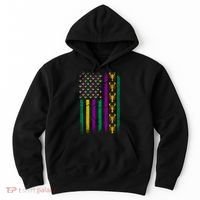 Crawfish Fleur-De-Lis Flag Mardi Gras  Hoodie thumb 0