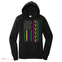 Crawfish Fleur-De-Lis Flag Mardi Gras  Women's Hoodie thumb 0
