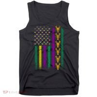 Crawfish Fleur-De-Lis Flag Mardi Gras  Tank Top thumb 0