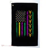 Crawfish Fleur-De-Lis Flag Mardi Gras  Golf Towel thumb 0