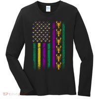 Crawfish Fleur-De-Lis Flag Mardi Gras  Women's Long Sleeve Shirt thumb 0