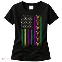 Crawfish Fleur-De-Lis Flag Mardi Gras  Women's T-Shirt thumb 0