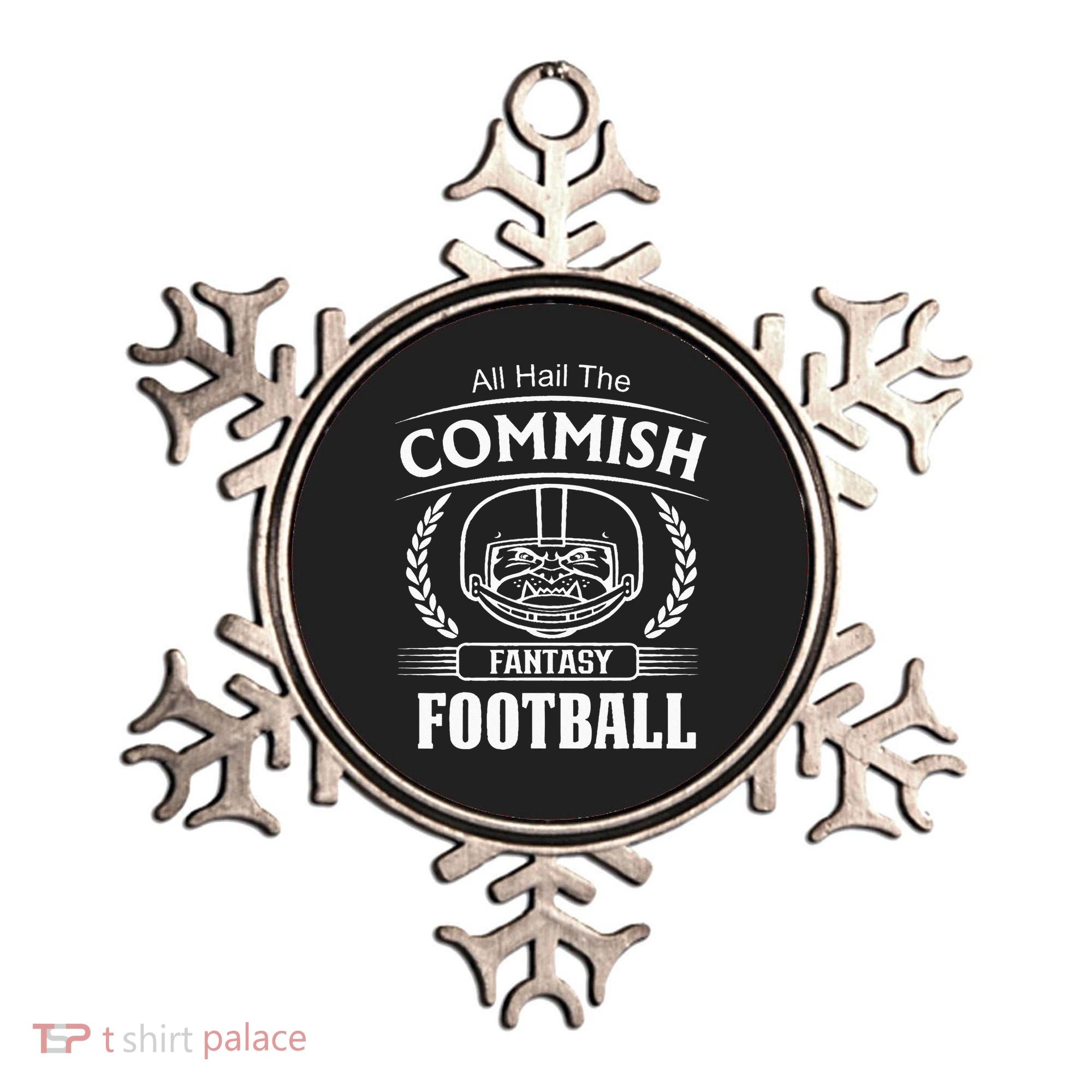 Commissioner Fantasy Football Funny Commish Ornament