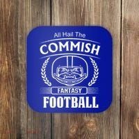 Commissioner Fantasy Football Funny Commish Coaster thumb 0