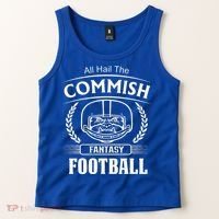 Commissioner Fantasy Football Funny Commish Tank Top thumb 2