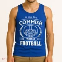 Commissioner Fantasy Football Funny Commish Tank Top thumb 3