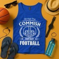 Commissioner Fantasy Football Funny Commish Tank Top thumb 4