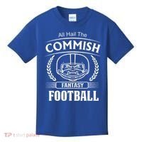 Commissioner Fantasy Football Funny Commish Kids T-Shirt thumb 0