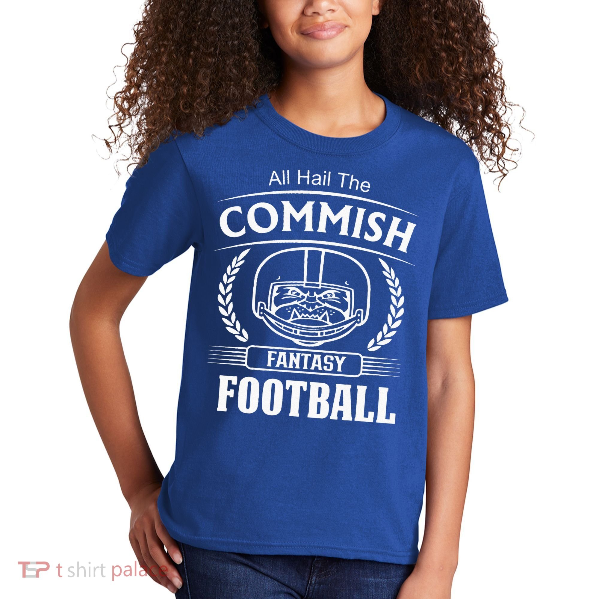 Commissioner Fantasy Football Funny Commish Kids T-Shirt