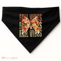 Coquette Floral Fall Vibes Autumn USA-Made Doggie Bandana thumb 0