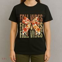 Coquette Floral Fall Vibes Autumn T-Shirt thumb 4