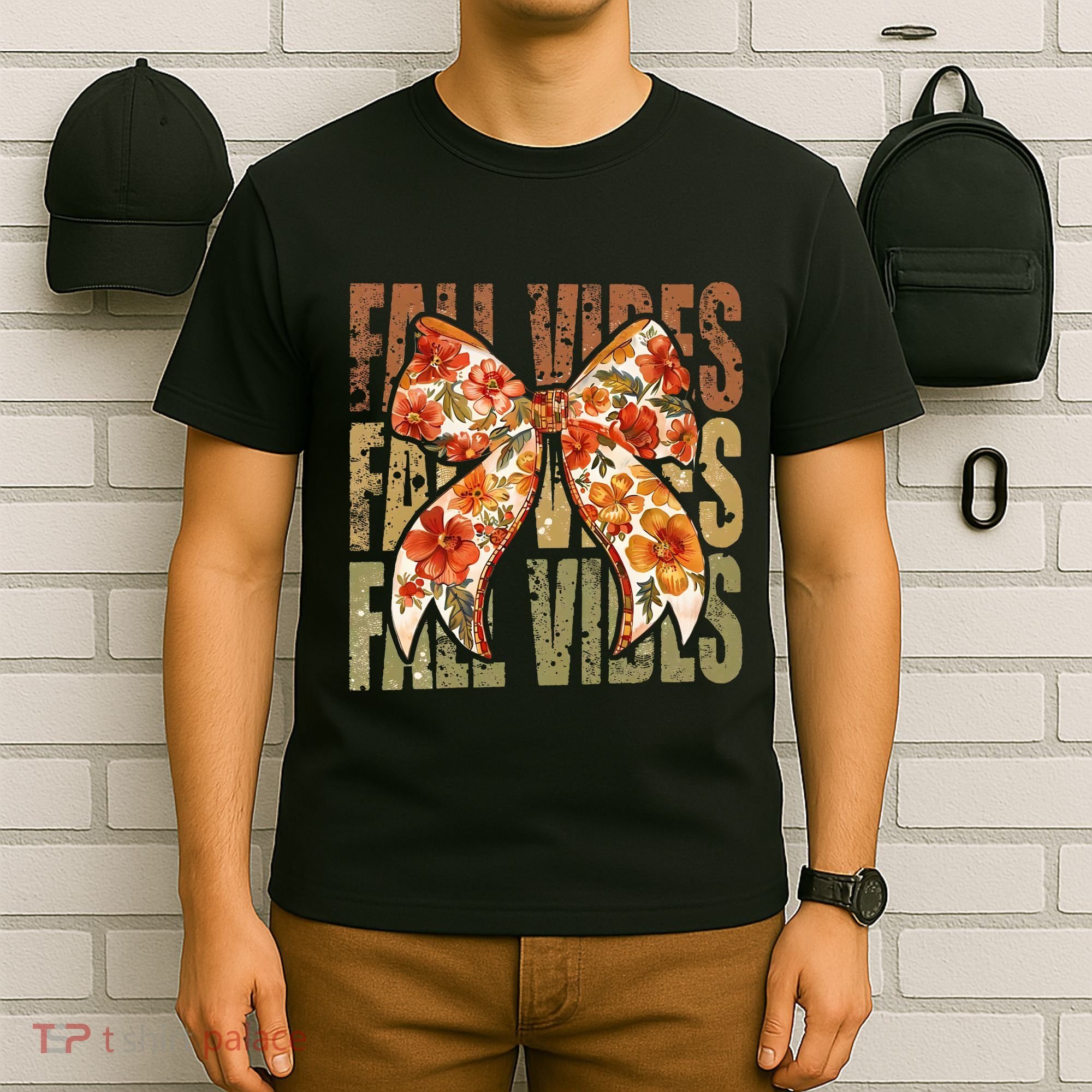Coquette Floral Fall Vibes Autumn T-Shirt