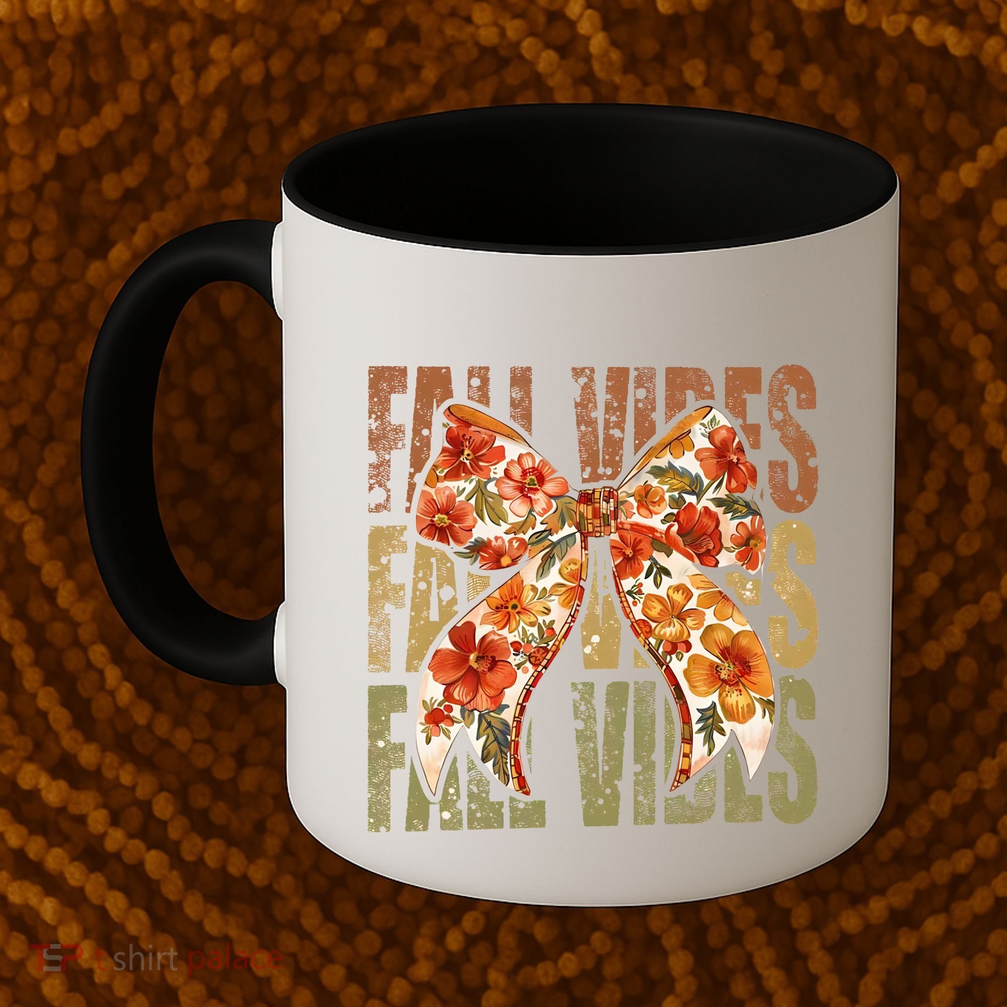 Coquette Floral Fall Vibes Autumn Coffee Mug